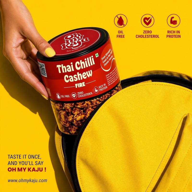 Thai Chilli flavoured cashew- No Oil- Roasted. Appetaizer 125 gns gallery