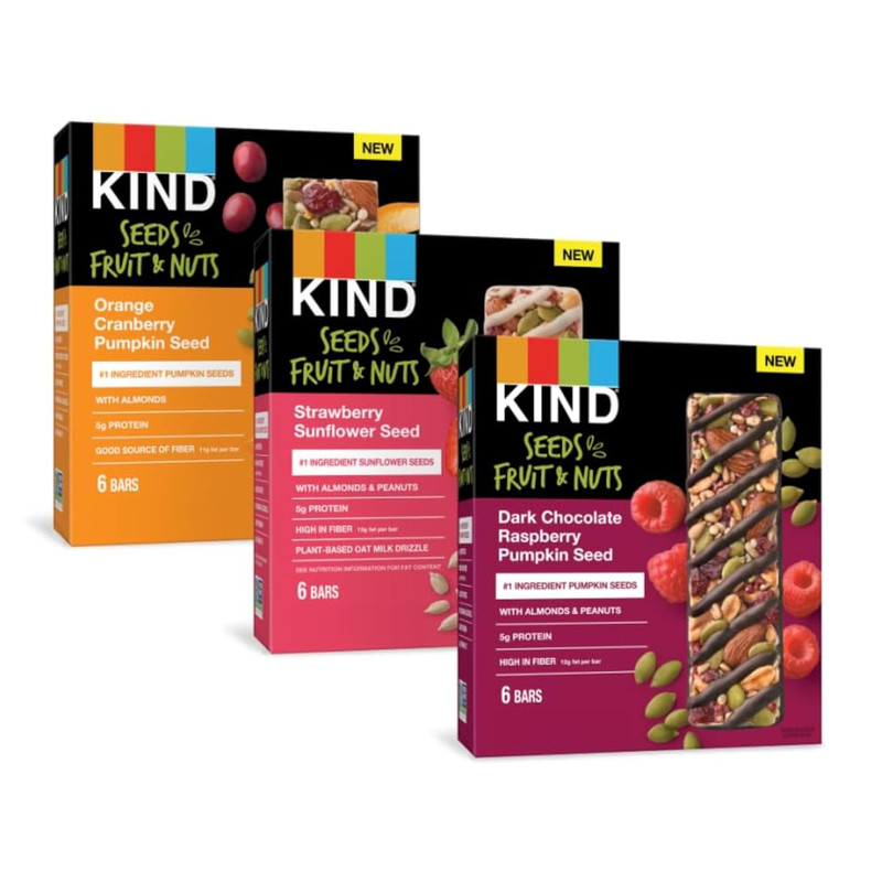 Bars Seeds Fruit and Nuts Variety Pack Strawberry Dark Chocolate Raspberry Orang gallery