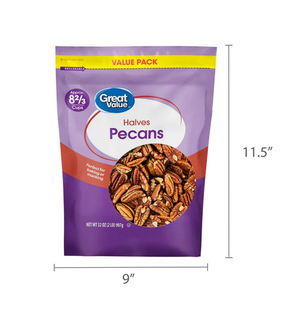 Great Value Pecan Halves, 32 oz gallery
