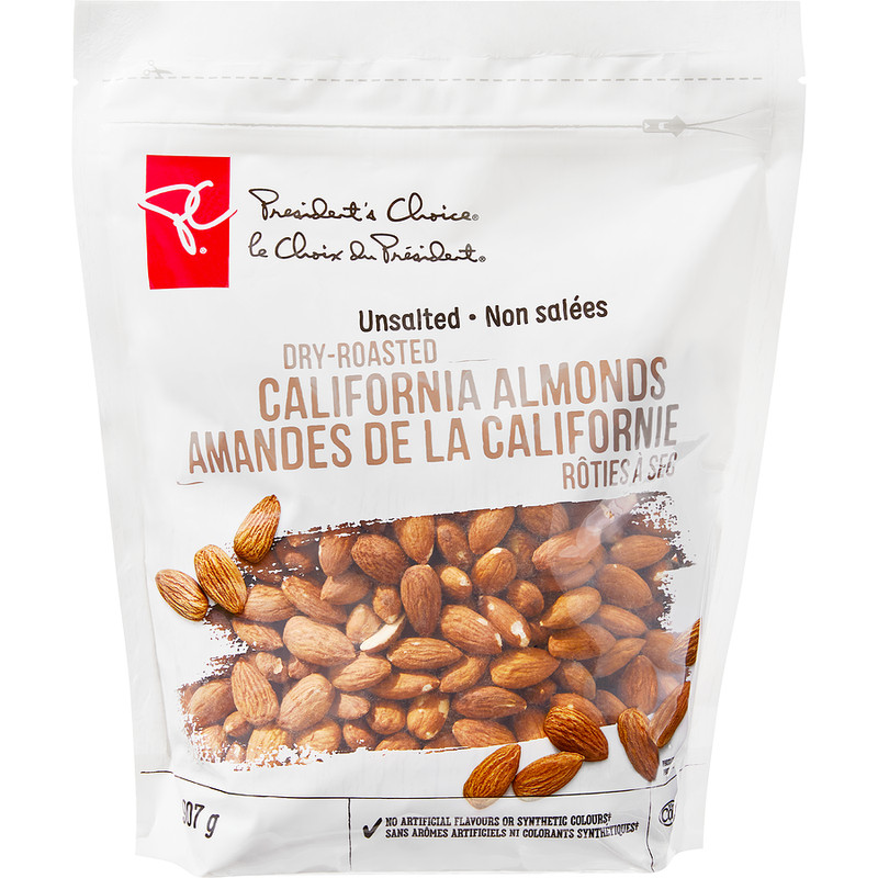 President’s Choice Nuts Dry Roasted California Almonds