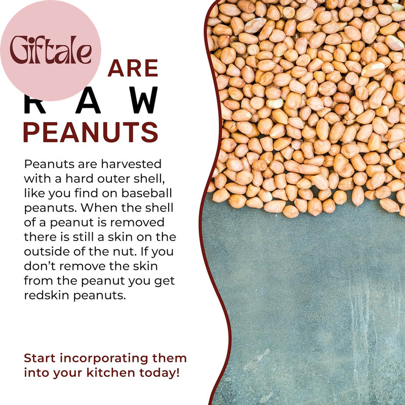 Peanuts Raw Whole with Skin 4 LB Jumbo Bag (64Oz) | Uncooked, Unsalted, All Natu gallery