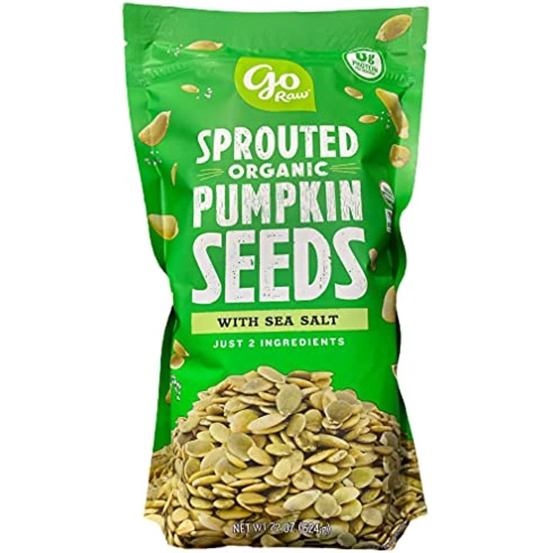 Pumpkin Seeds with Sea Salt, Sprouted & Organic, 22 oz. Bag | Keto | Vegan | Glu