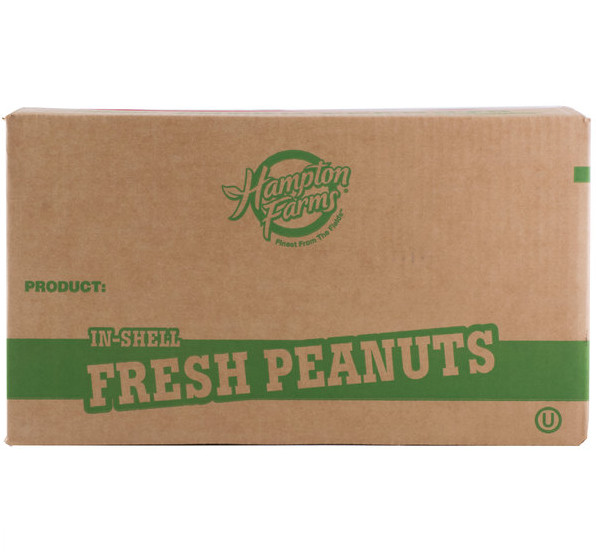 Hampton Farms Bulk Supply 25 lb. Gluten Free Roasted Unsalted In-Shell Peanuts gallery