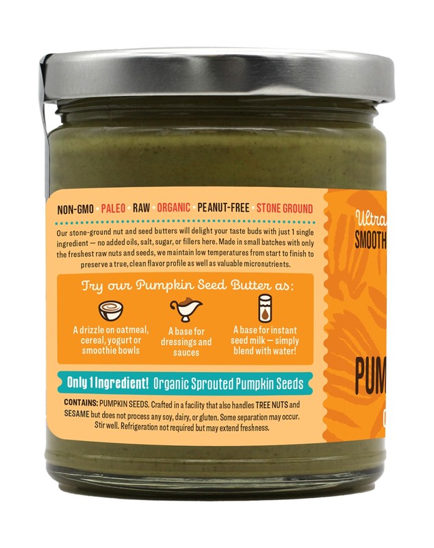 8 Ounce Sprouted Pumpkin Seed Butter USDA Organic Vegan Nutritious Spread gallery