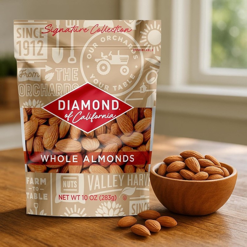 Whole Natural Almonds by Signature Collection – Healthy, Gluten-Free Snack & ... gallery