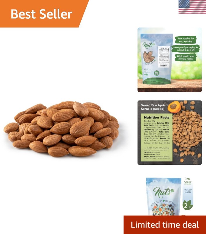 NUTS U.S. – Sweet Raw Apricot Kernels Seeds | Unpasteurized and Non-GMO | No …