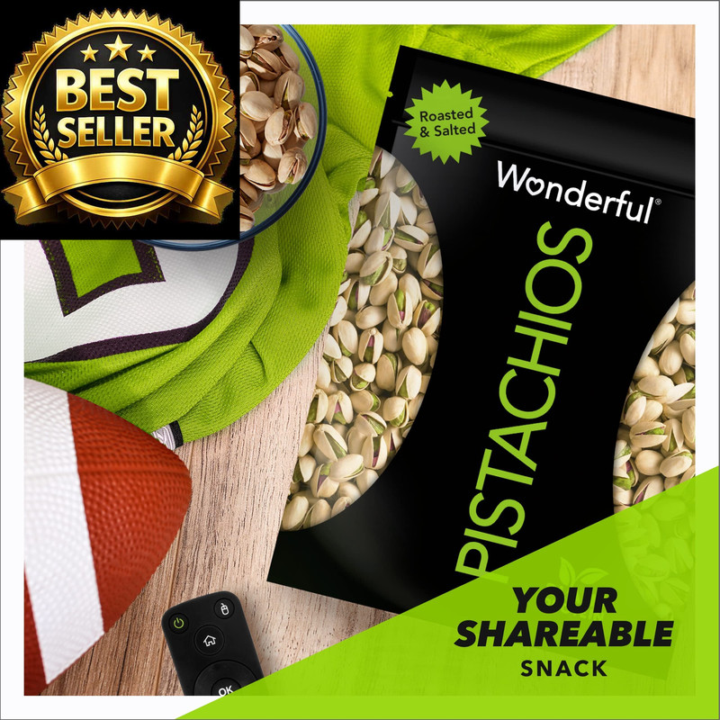 Wonderful Pistachios In Shell, Roasted & Salted Nuts, 48 Ounce 48 gallery