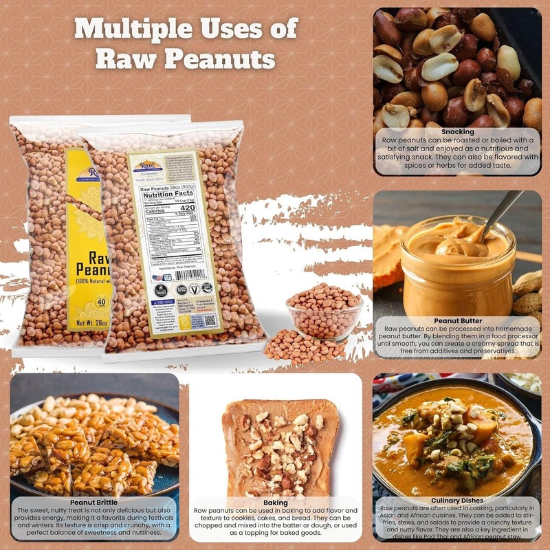 Rani 28oz Kosher Peanuts - Fresh, Uncooked, No Preservatives & Friendly gallery
