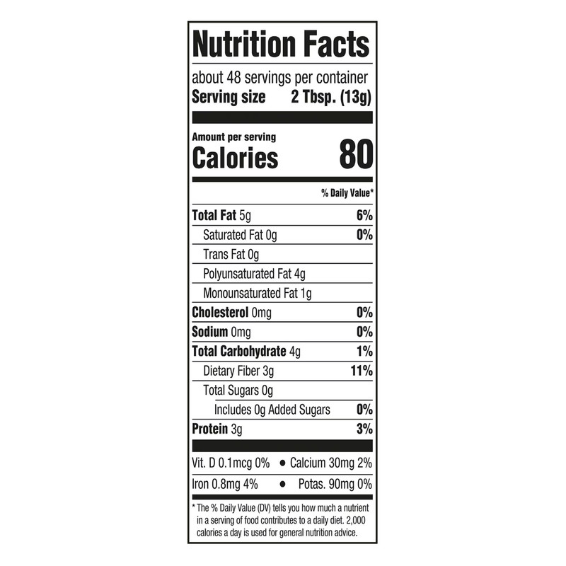 New Great Value Organic Whole Flax Seed, 22 oz Free Shipping gallery