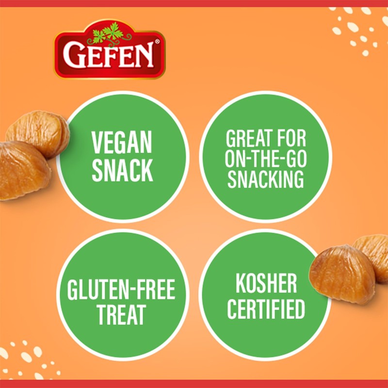 Gefen Organic Whole Peeled And Roasted Chestnuts, 5.2Oz (12 Pack) | Ch gallery