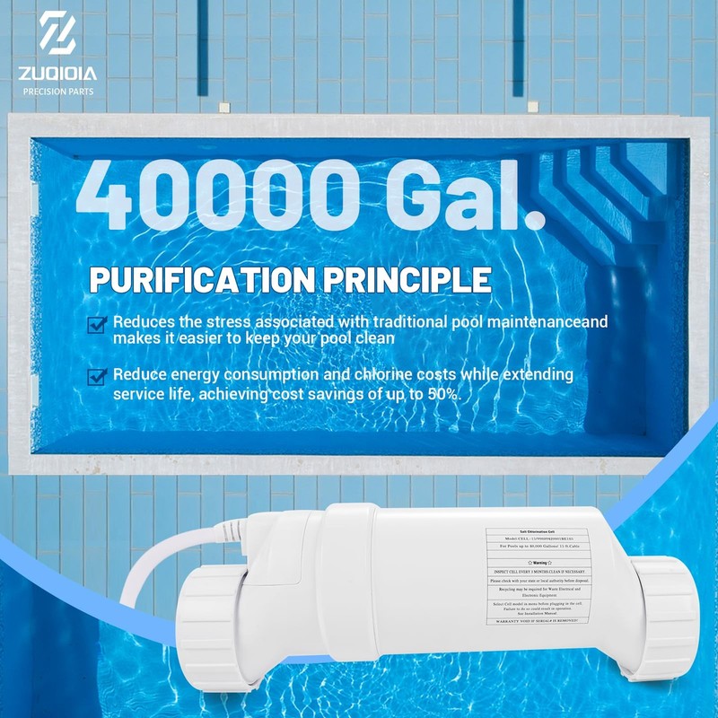 T-15 Salt Cell with Hayward Pool Turbo Chlorinator System Fit for AquaRite, A... gallery
