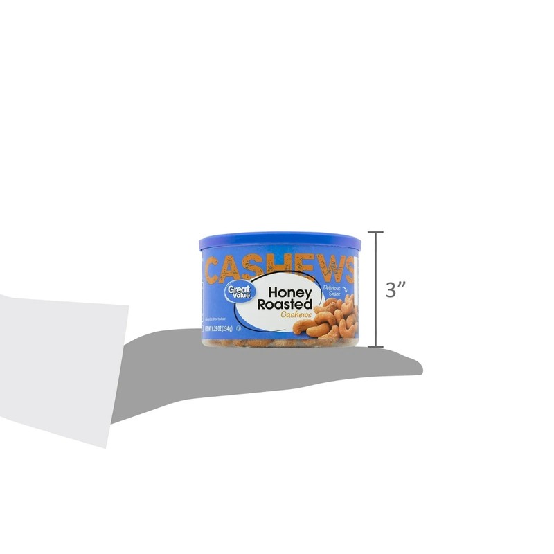 2 pack Great Value Honey Roasted Cashews, 8.25 oz gallery