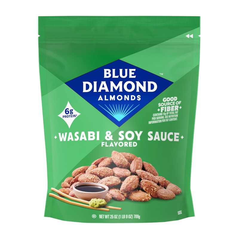 , Bold Wasabi & Soy Sauce Flavored Snack Nuts, Bulk Bag, Pantry Staple, GMO-,…