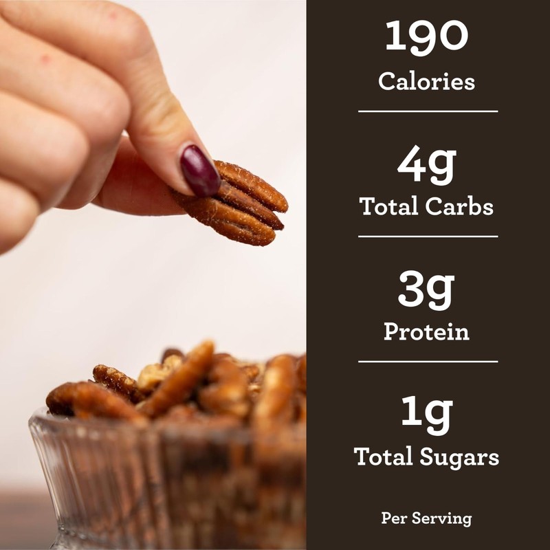 Georgia Grown Pecans - Premium In-Shell Nuts, Gluten-Free, Keto Snack, 5lb Bag gallery