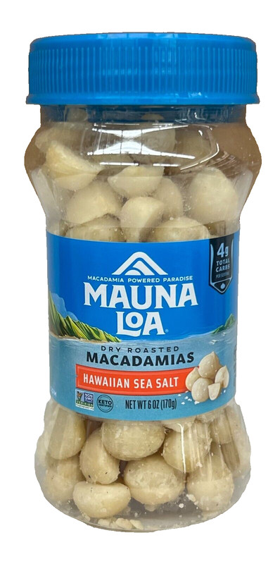 Mauna Loa Dry Roasted Hawaiian Sea Salted Macadamia Nuts 6 oz