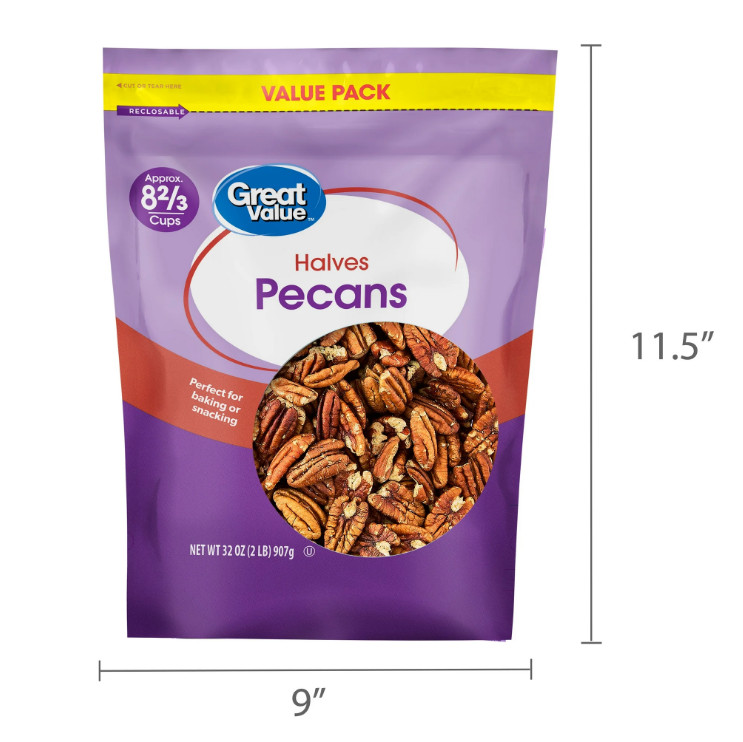 2 PACK Great Value Pecan Halves, 32 oz gallery
