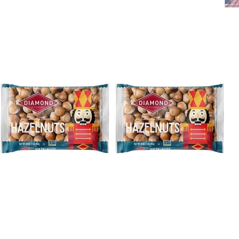 In-Shell Large Hazelnuts, 16.0 oz Bag Pack of 2