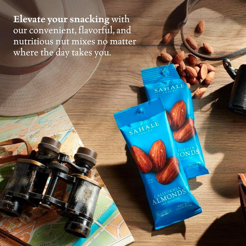Dry Roasted Almonds, 1.5 Oz Grab & Go Bags (18 Packs) - Sea Salt, Non-GMO, Koshe gallery