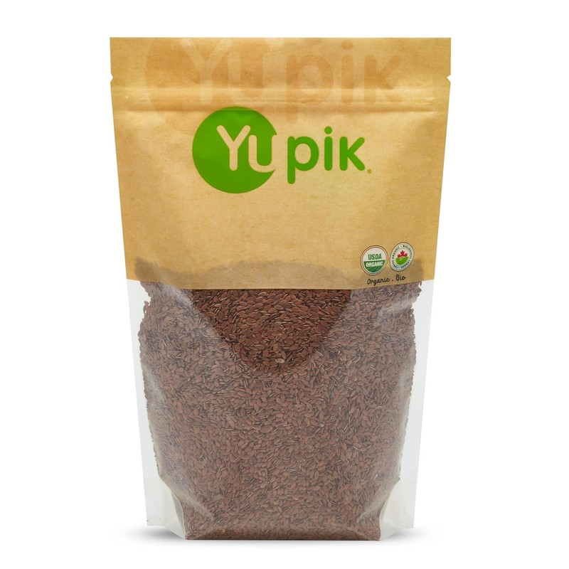 Bulk Organic Brown Gluten Free Non GMO Kosher Flax Seeds 2.2 lb