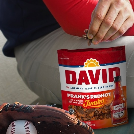 David Frank s Redhot Flavored Jumbo Sunflower Seeds, 5.25 Ounce, 12 Per Case gallery