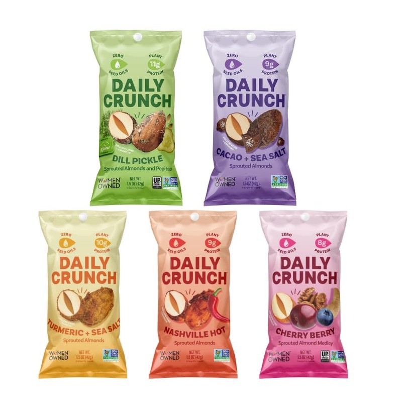 Sprouted Almonds, 1.5 Ounce Mini, On-The-Go Bags, Sprouted and Dehydrated for…