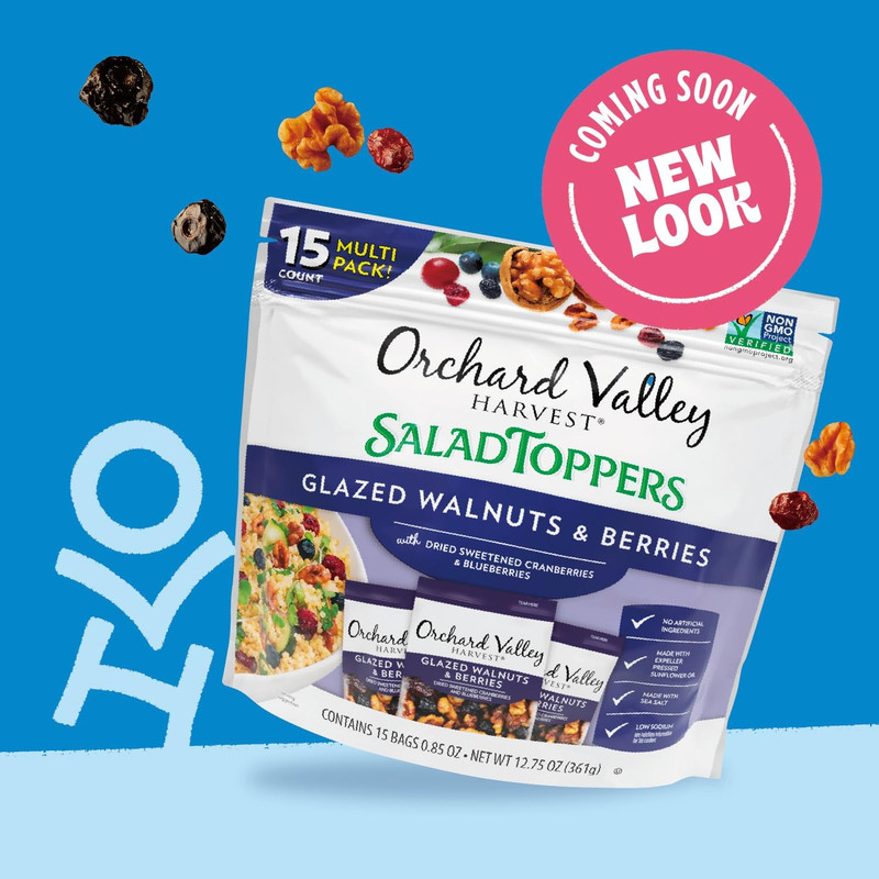 Orchard Valley Harvest Glazed Walnuts and Berries Salad Toppers, 0.85 Ounce Bags gallery