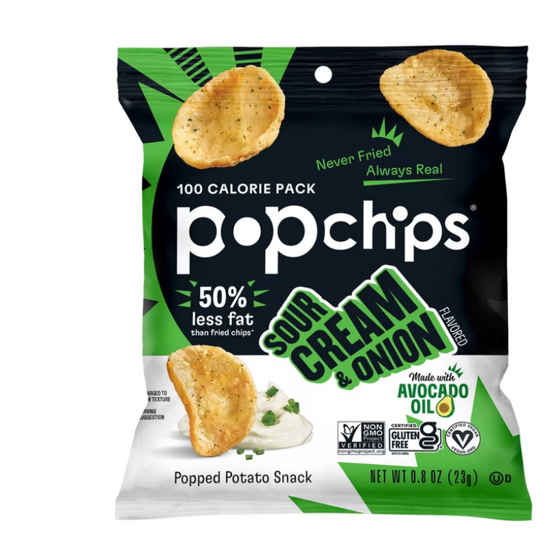 Popchips Variety Pack 30 pk 0.8oz BBQ Sea Salt Sour Cream Gluten Free Vegan Bulk gallery