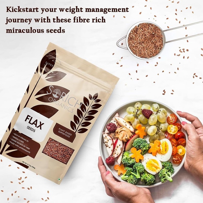 Sorich Organics Flax Seeds Raw 900gm gallery