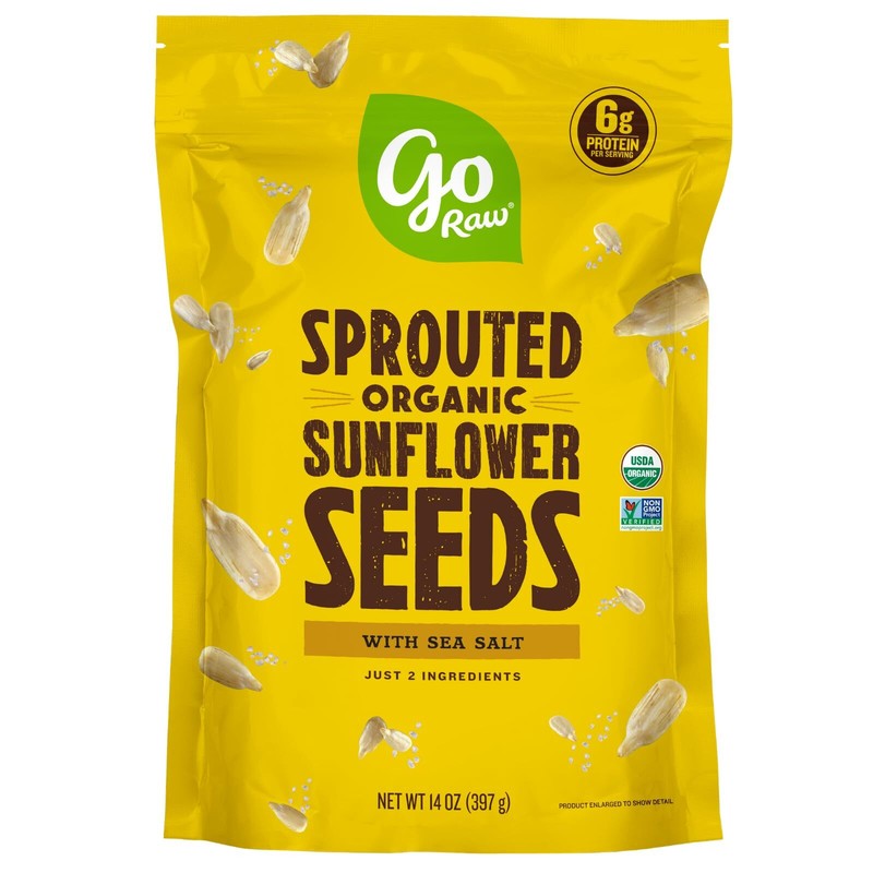 Organic Sprouted Pumpkin Seeds 14oz Sea Salt Crunchy Healthy Snack 6g Protein