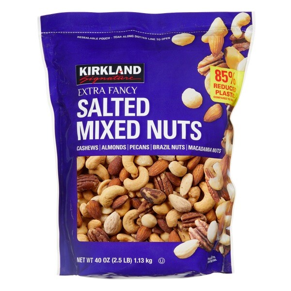 Kirkland Signature Extra Fancy Mixed Nuts 2-Pack (5 lbs) – Salted, Premium Snack