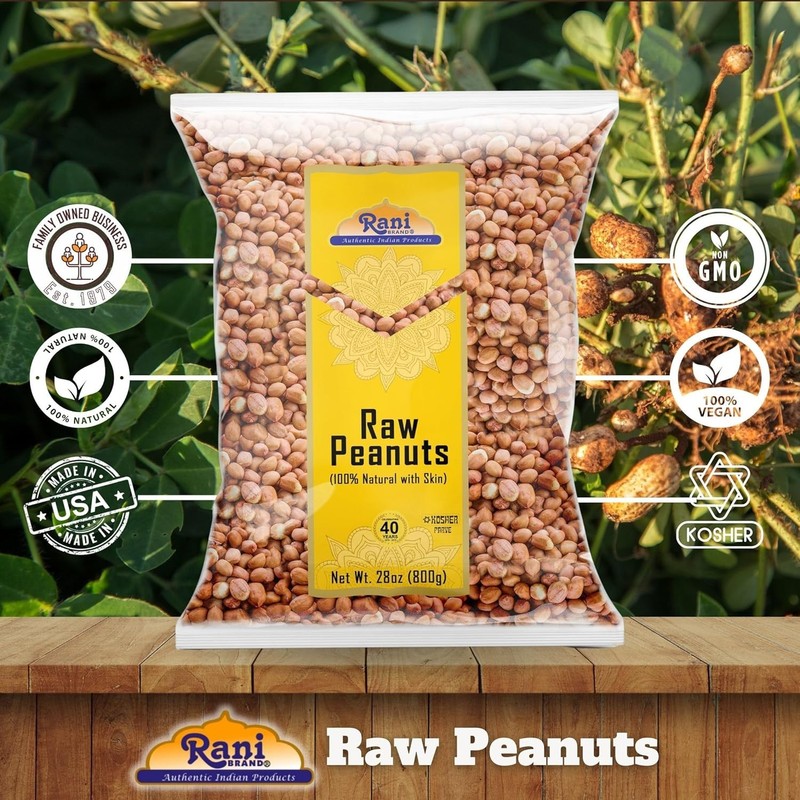 Rani Raw Whole Peanuts 28oz - Unsalted, & Kosher for Healthy Cooking gallery