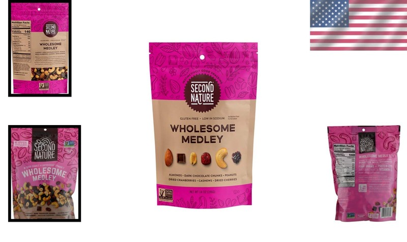 Wholesome Medley Trail Mix - Gluten-Free Healthy Snack - 14 oz Resealable Pouch gallery