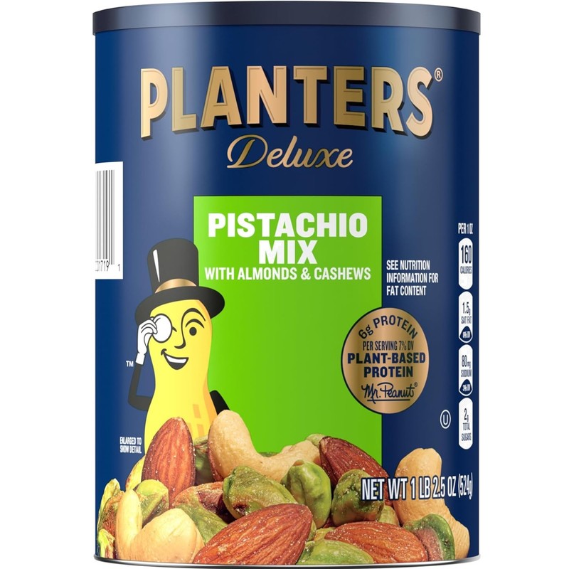 Pistachio Nuts Lovers Nut Mix with Pistachios no shell, Almonds & Cashews, Pa…