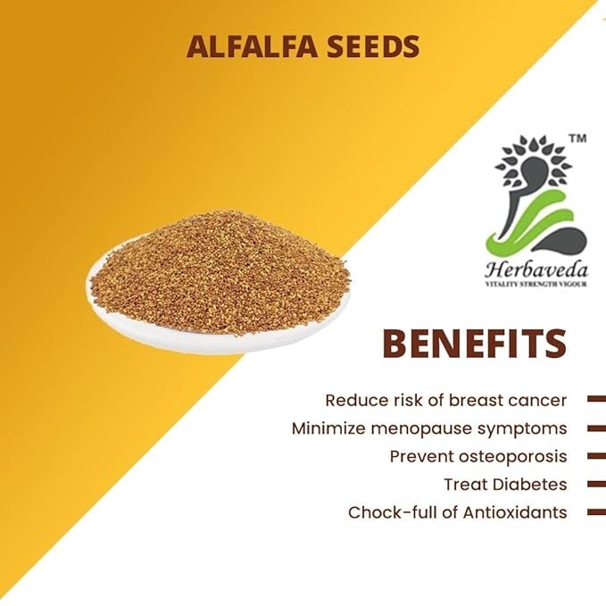 Herbaveda- Alfalfa 250g | Alfalfa Seeds for Sprouting Alfa Alfa Seeds gallery