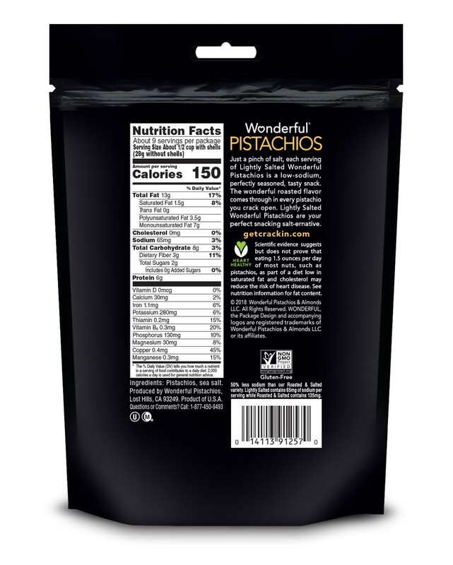 WONDERFUL PISTACHIOS ROASED & SALTED -24oz. - PACK OF 3 gallery