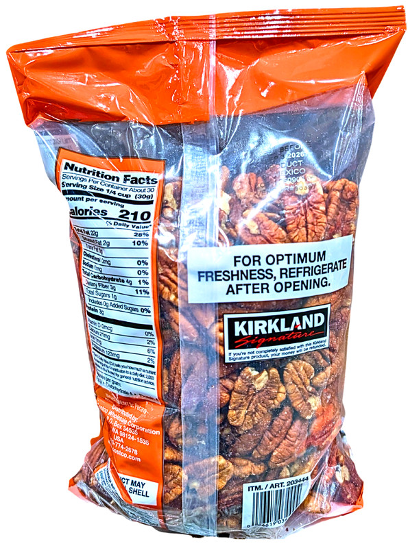 Kirkland Signature #1 US Fancy Pecan Halves 32 Ounce Bag EXP 09/2026 gallery