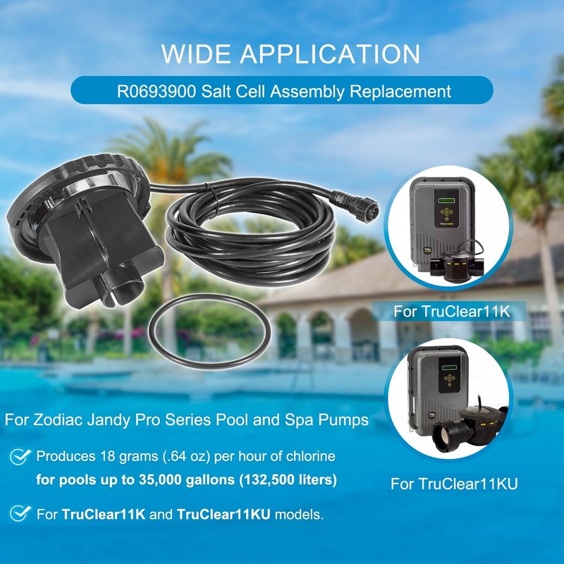 R0693900 Salt Cell Assembly Replacement for Jandy Pro Series TruClear TRUCLEA... gallery