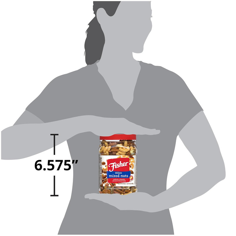 Deluxe Mixed Nuts, 24 Oz - Cashews, Almonds, Pecans & Brazil Nuts, 100% Recyclab gallery
