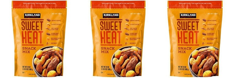 3 PACK - Kirkland Signature Sweet Heat Snack Nut Mix 24 Ounce