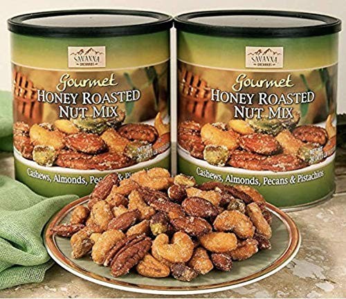 2 Pack Savanna Orchards Gourmet Honey Roasted Nut Mix 30 oz. Can 30 Ounces