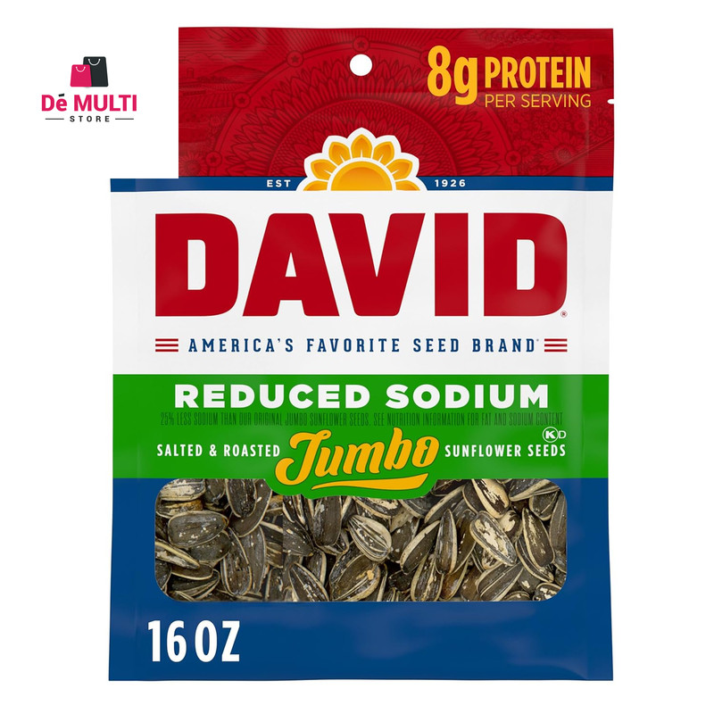 Reduced Sodium Sunflower Seeds, Original Flavor, 16 Oz.