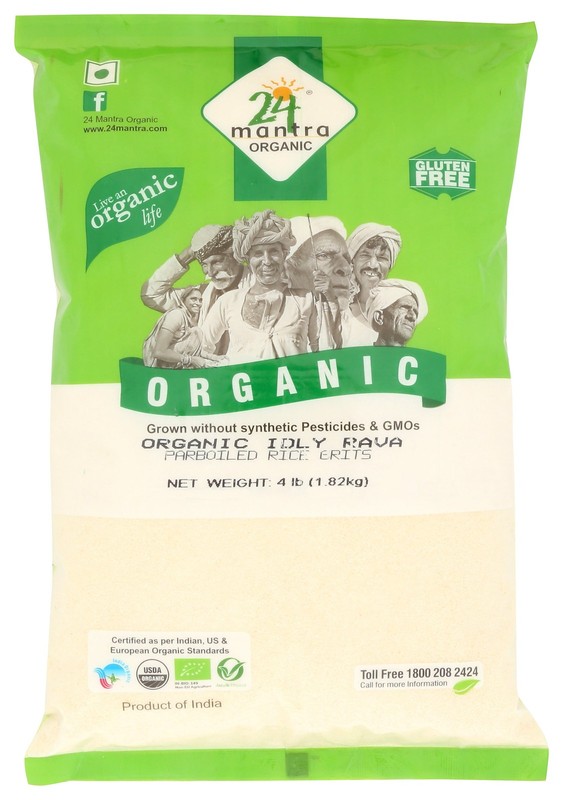 Organic Idly Rava 4 LB Bag