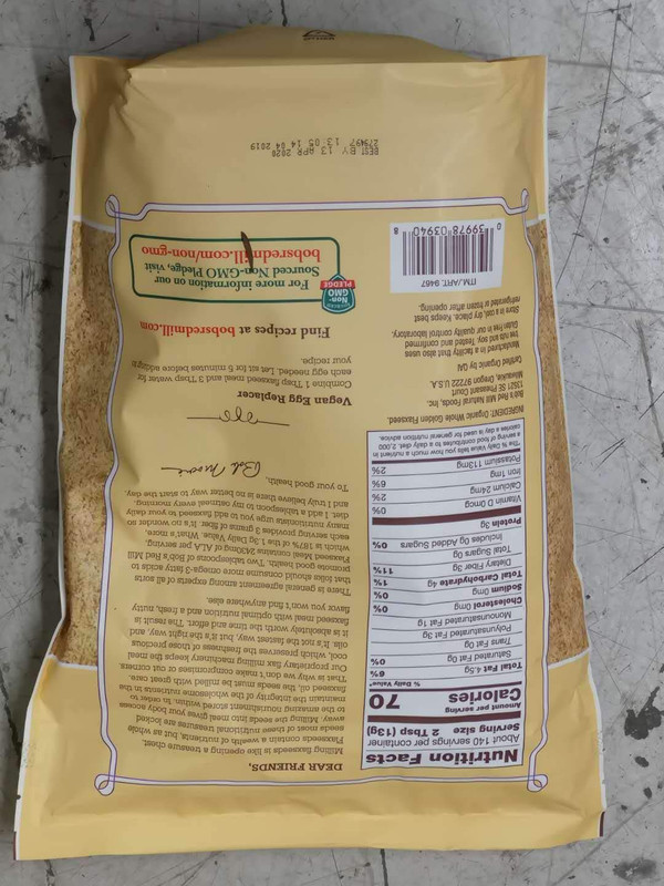 64Oz Organic Whole Ground Golden Flaxseed Meal (4 Pounds Total) gallery