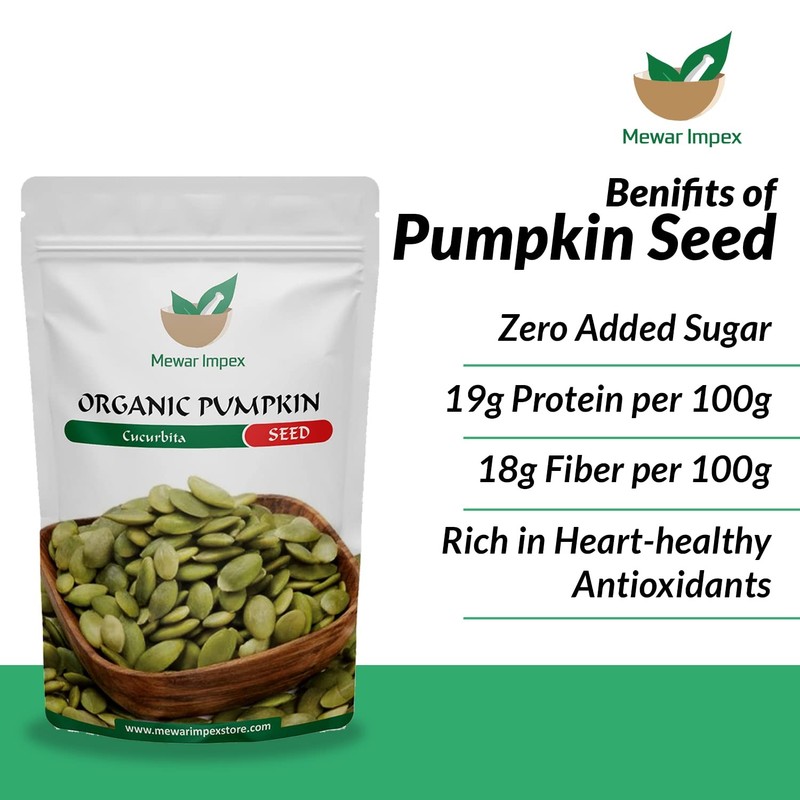 Mewar Impex Organic Pumpkin Seeds 200gm gallery