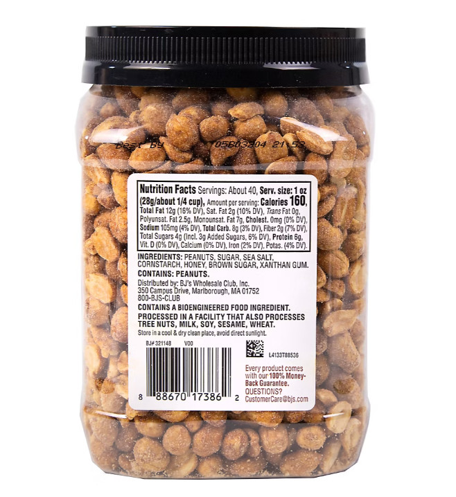 Wellsley Farms Honey Roasted Dry Roasted Peanuts, 40 oz.(NO SHIP TO CA) gallery