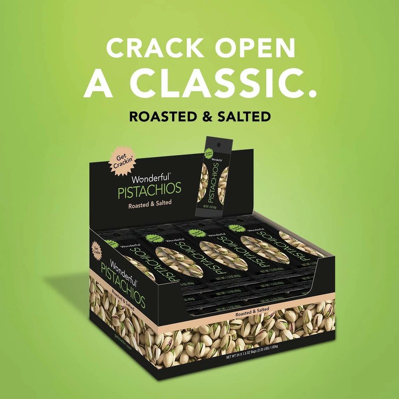 Wonderful In-Shell Pistachios 1.5 oz 24 Count Snack Packs Bulk Nuts gallery