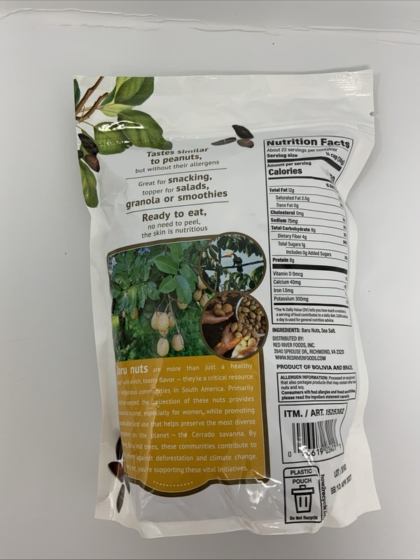 BARU NUTS Dry Roasted Savory Flavor Peanut & Gluten Free 24 Oz Apr 2027 gallery