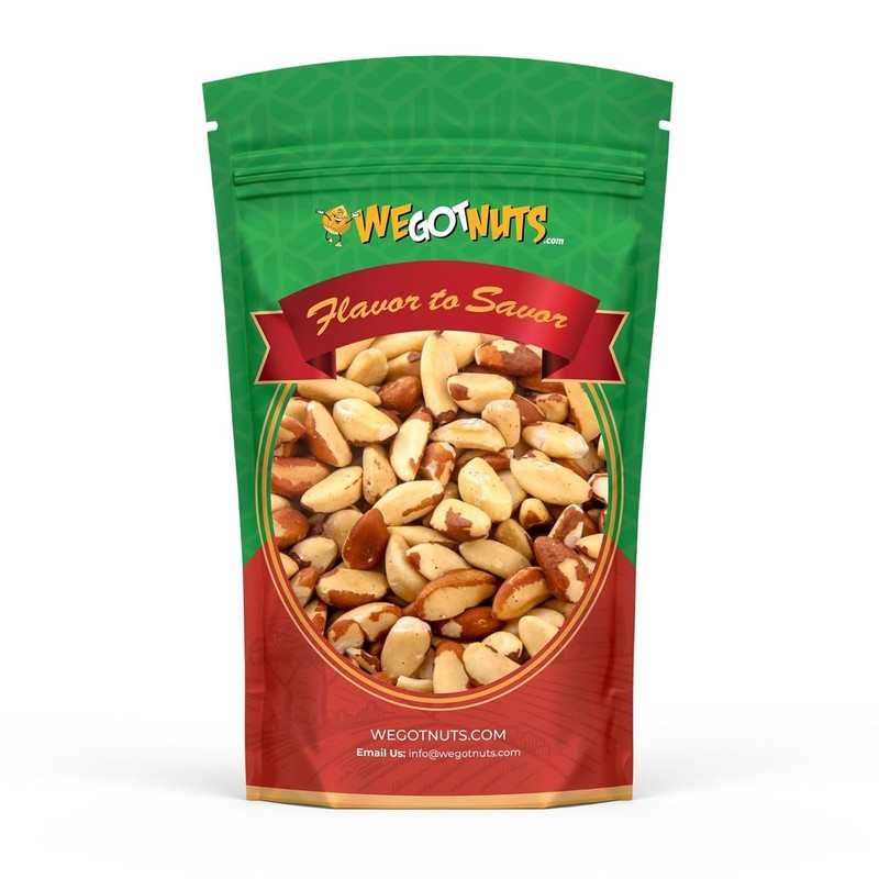 Shelled Raw Brazil Nuts 2 Pounds