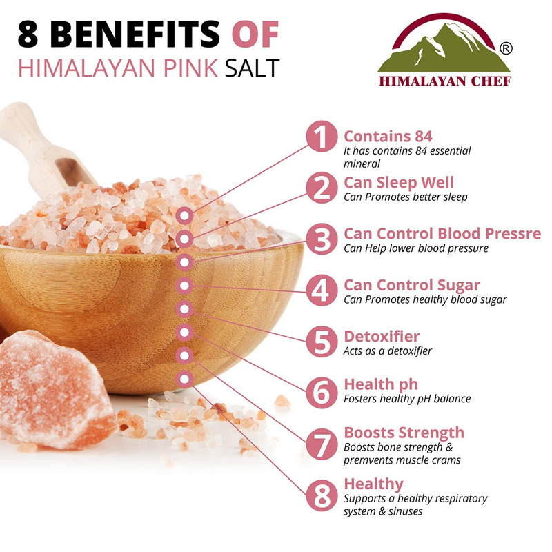 Himalayan Chef Pink Himalayan Salt, Fine Grain - 6 Lbs (6 X 1 Lb Bags), Pure, Na gallery