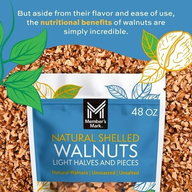 Member's Mark Natural Shelled Walnuts - 3 Lbs gallery